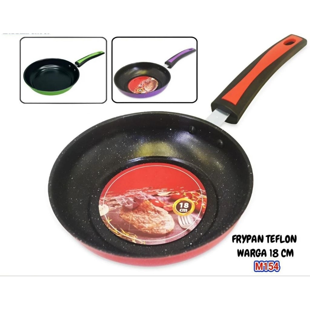Panci Teflon Gagang Warna TEFLON GAGANG WARNA RANDOM