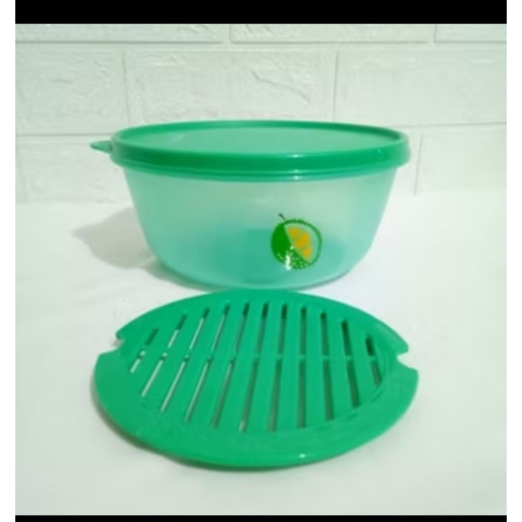 Mangkuk Fruity keeper tupperware 1,5 liter ada saringan