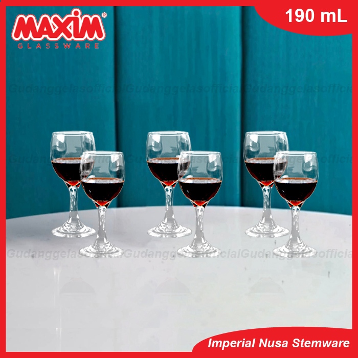 1 SET 6 PCS MAXIM Gelas Kaki Kaca/Gelas Kaki Orange Juice/MAXIM Gelas Kaki Minum/Gelas Kaki Minuman 