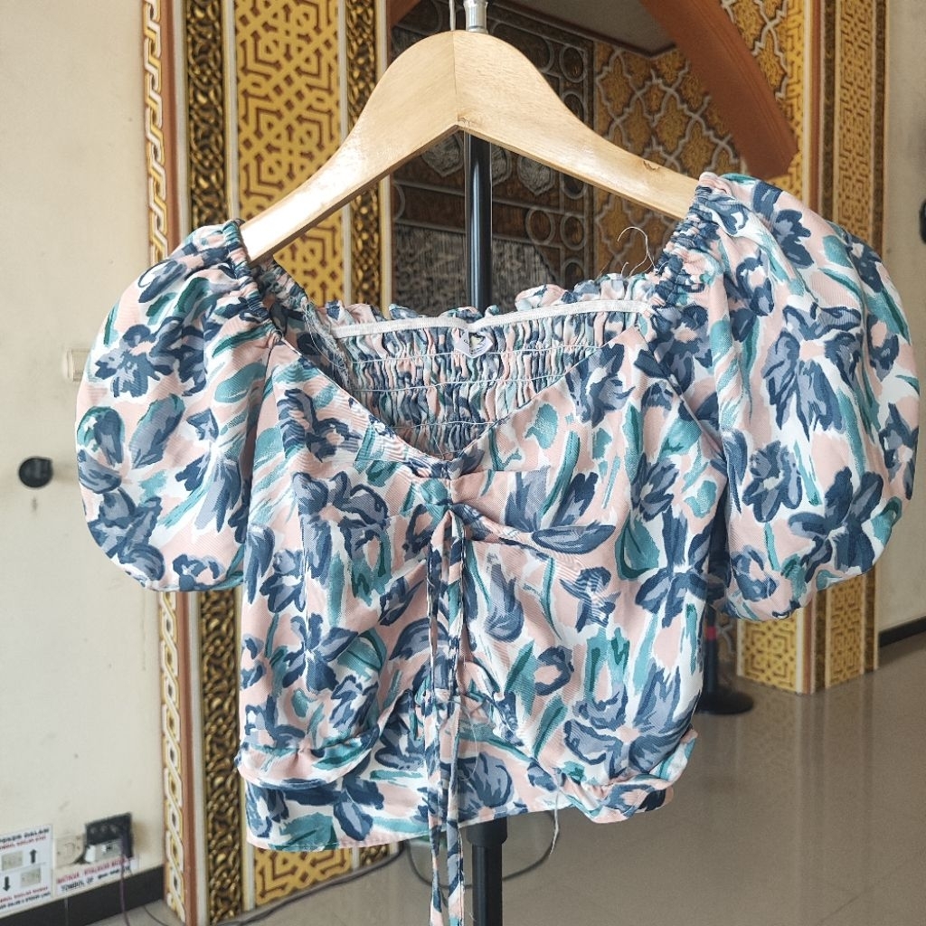 Kaos sexy wanita blue pink