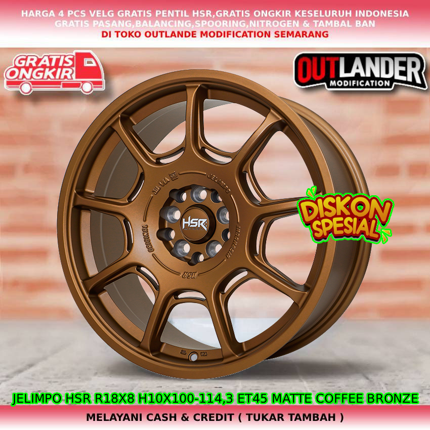 Velg ring18 velg mobil yaris cross| new veloz| new xenia| new livina| dll hsr jelimpo R18