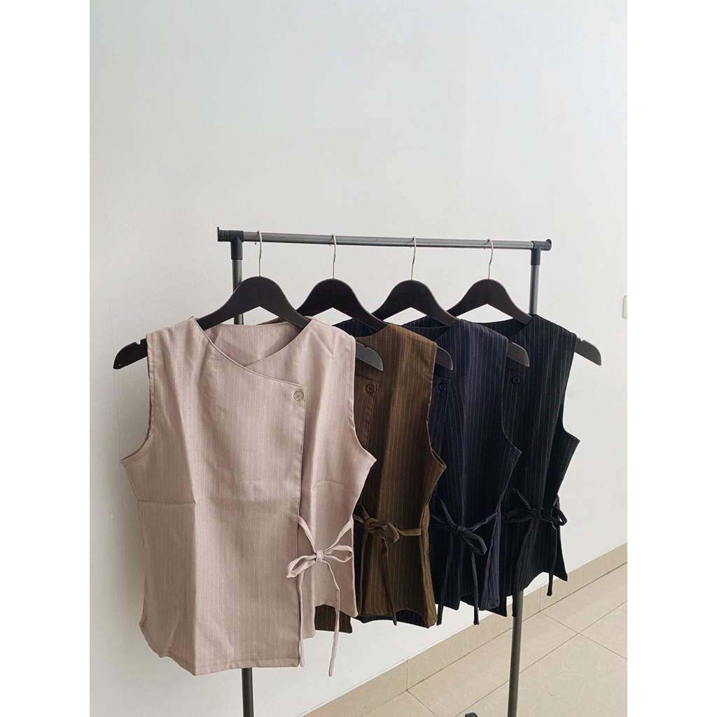 V1270 Vest Wanita / Baju Atasan Wanita / Rompi Wanita / Baju Kerja Wanita / Baju Kuliah Wanita / Baj