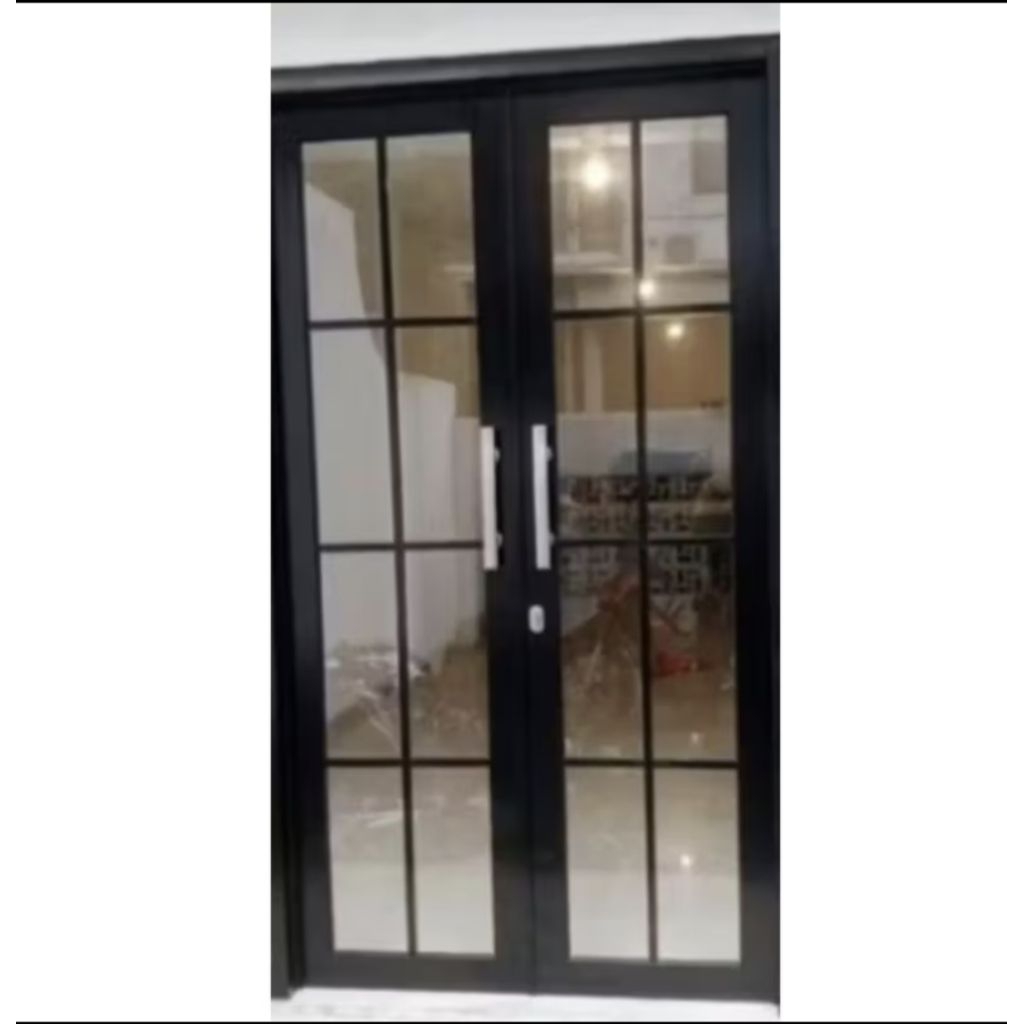 pintu dobel model swing ornamen kusen 4" tinggi 200 lebar 100cm