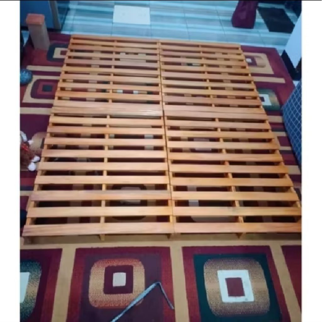 DIPAN KAYU MODEL PALET ESTETIK ALA KOREA/DIPAN KASUR/DIPAN LESEHAN/DIPAN ESTETIK