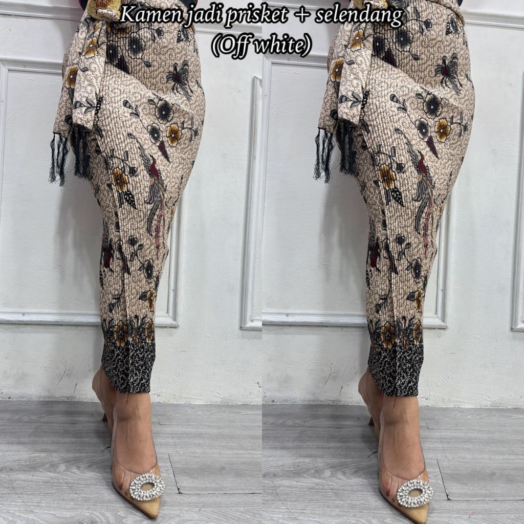 KAMEN BALI JADI PLISKET SUTRA + SELENDANG (BABY TOUCH SILK)