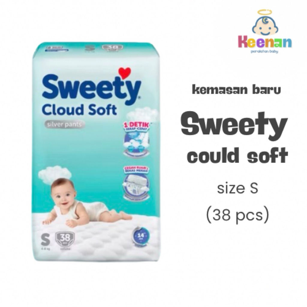 SWEETY SILVER UKURAN S (38 pcs popok celana)