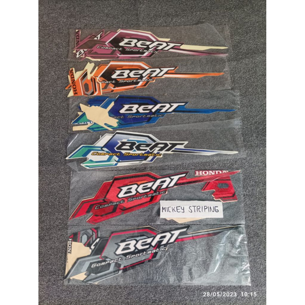Striping Sticker Standar Beat Karbu 2008