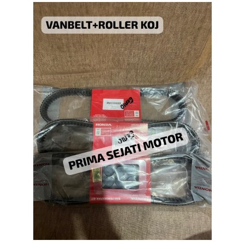 VANBELT+ROLLER KOJ ORIGINAL HONDA, GENIO/BEAT NEW/BEAT DELUX 2020/BEAT STREAT 2020/SCOOPY 2020