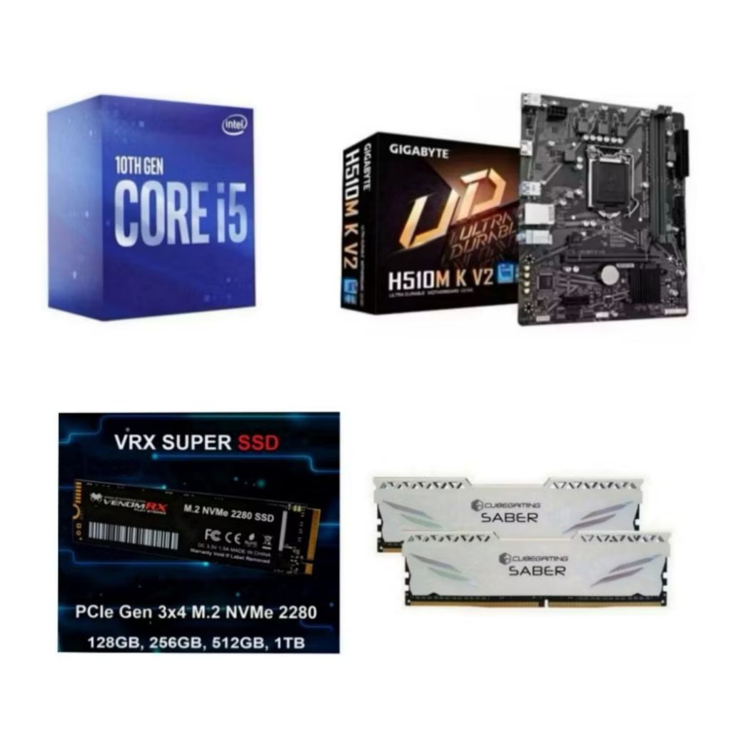 Paket Processor Intel Core i5 10400 / i5 10400F Box Gen 10 LGA 1200 DDR4 NVME