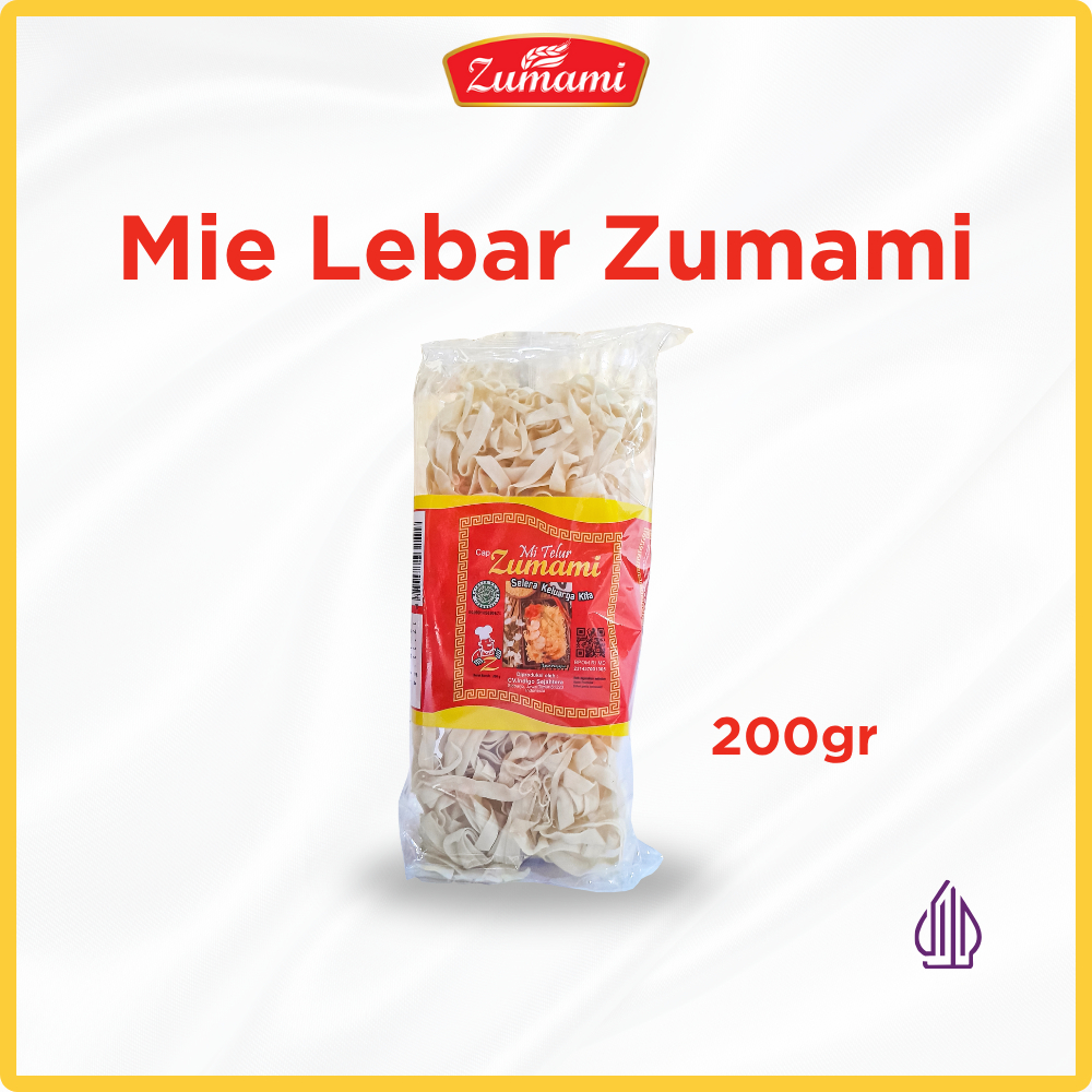 ZUMAMI MIE LEBAR 200 GRAM NON BUMBU