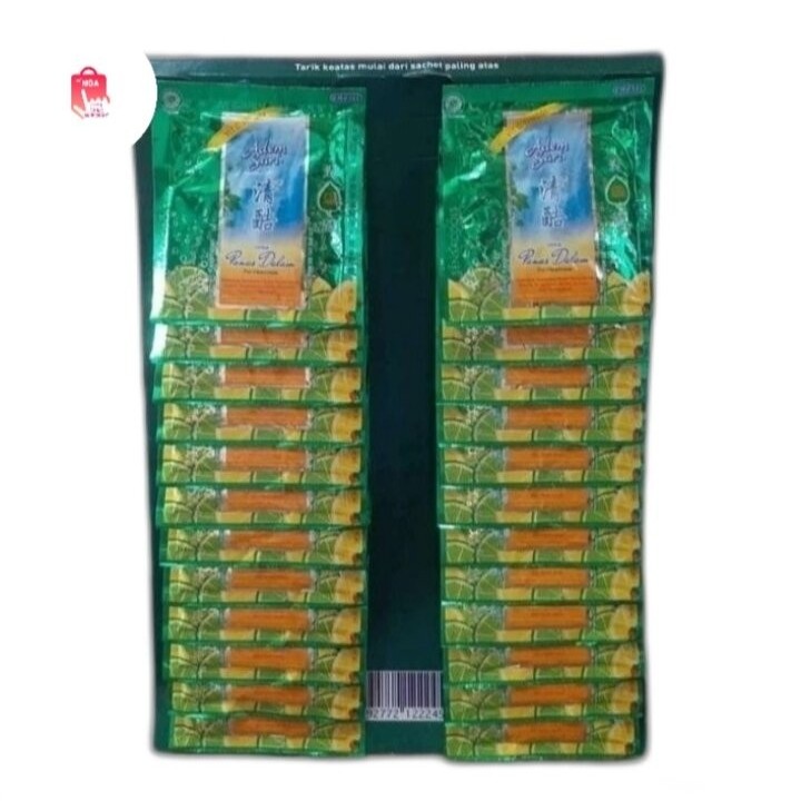 Adem Sari Sparkling Lime Sachet untuk Panas Dalam ( 1 Lembar / 24 Sachet )