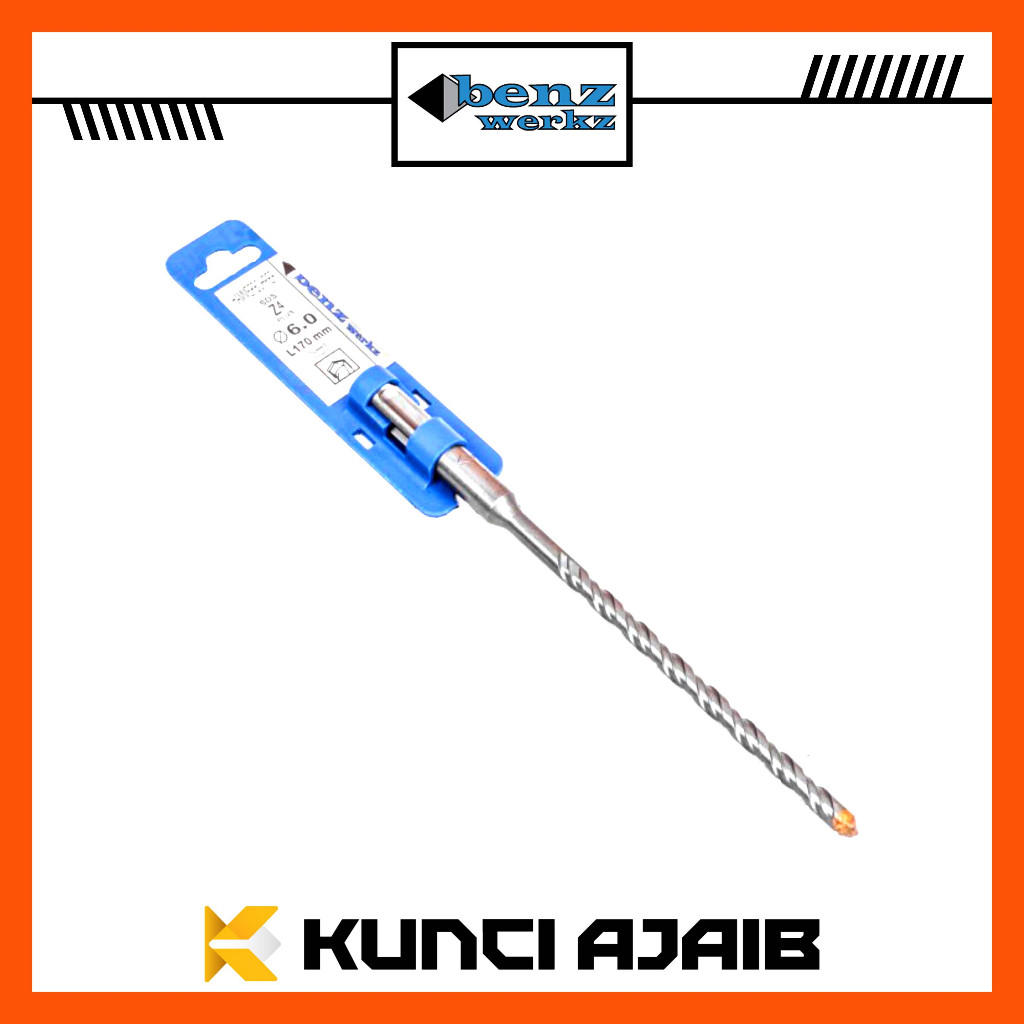 BENZ SDS PLUS Mata Bor Beton 20 mm x 200 310 450 600 1000 mm Tembok