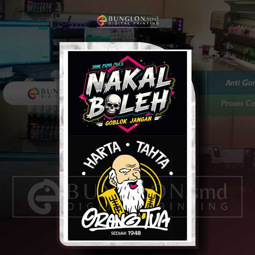 STIKER AKU NAKAL BOLEH GOBLOK JANGAN HARTA TAHTA ORANG TUA