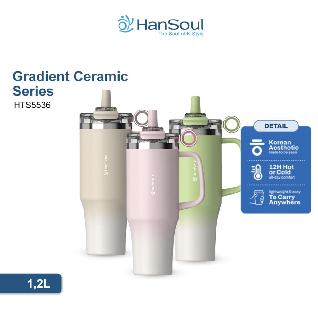 Hansoul Gradient Ceramic Series 1,2 Liter Tumbler Tahan Panas Dingin 12 Jam Ceramic Coating