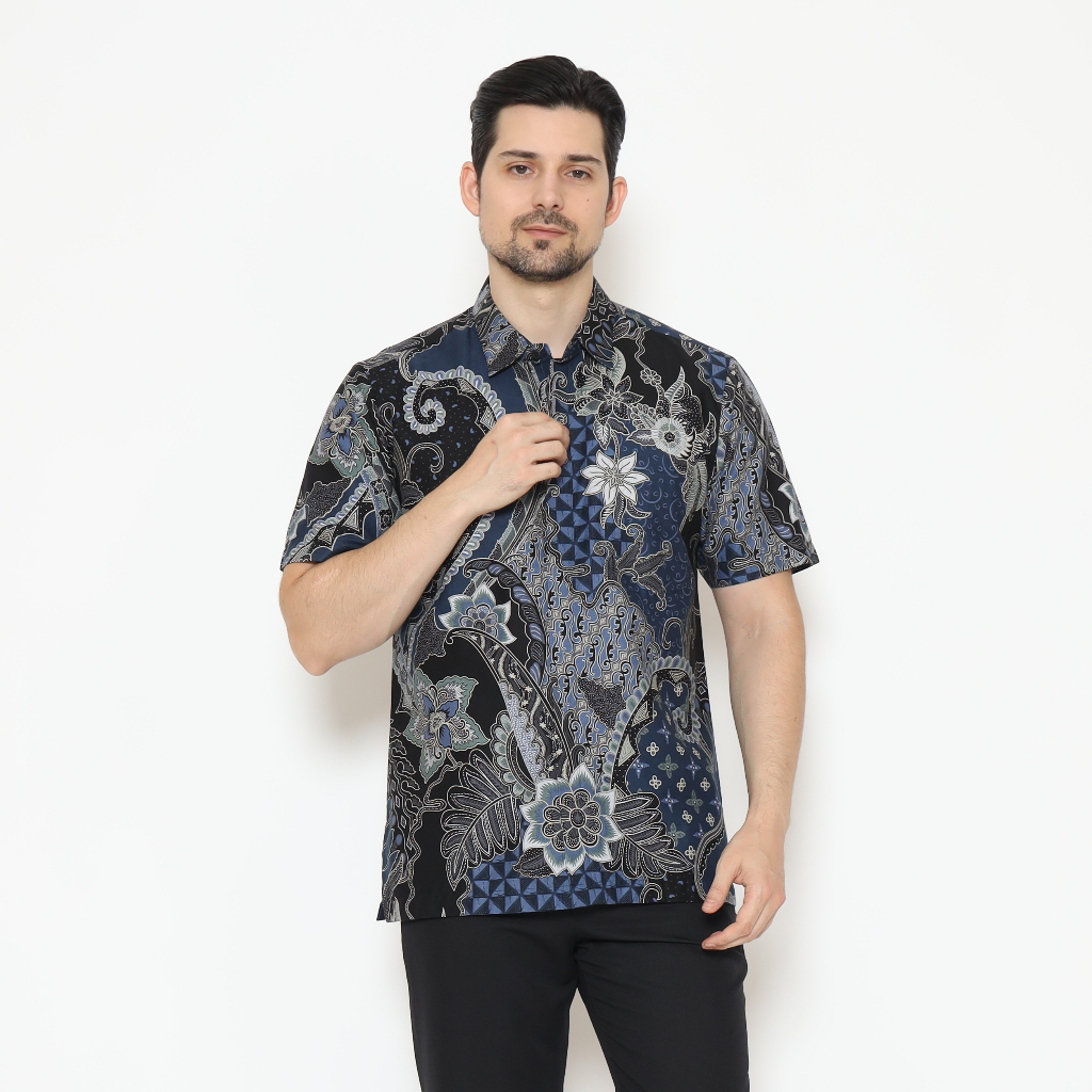 Kemeja Batik Pria - Bhatara Batik Olsen - Atasan Kemeja Batik Lengan Pendek