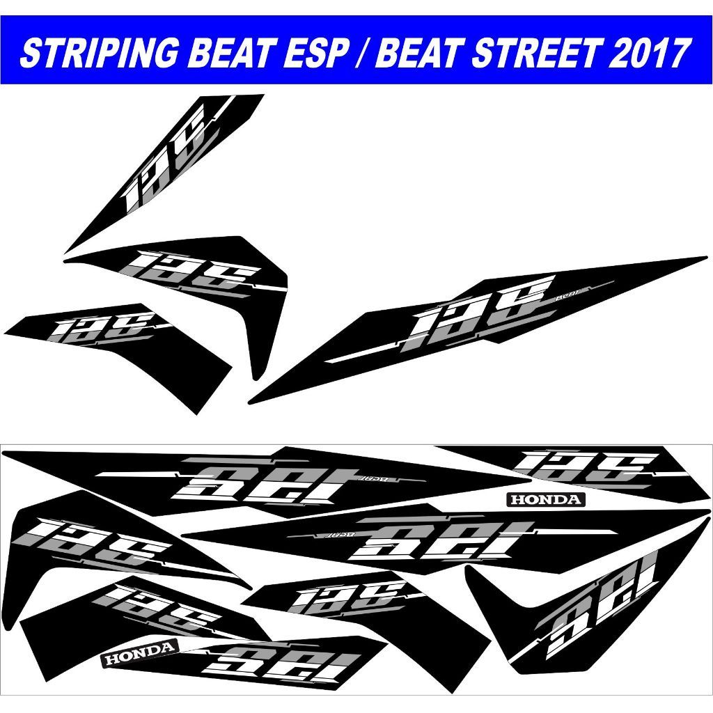 Striping Stiker Body Honda Beat ESP / Beat Street 2017 Full Set – Model Sport