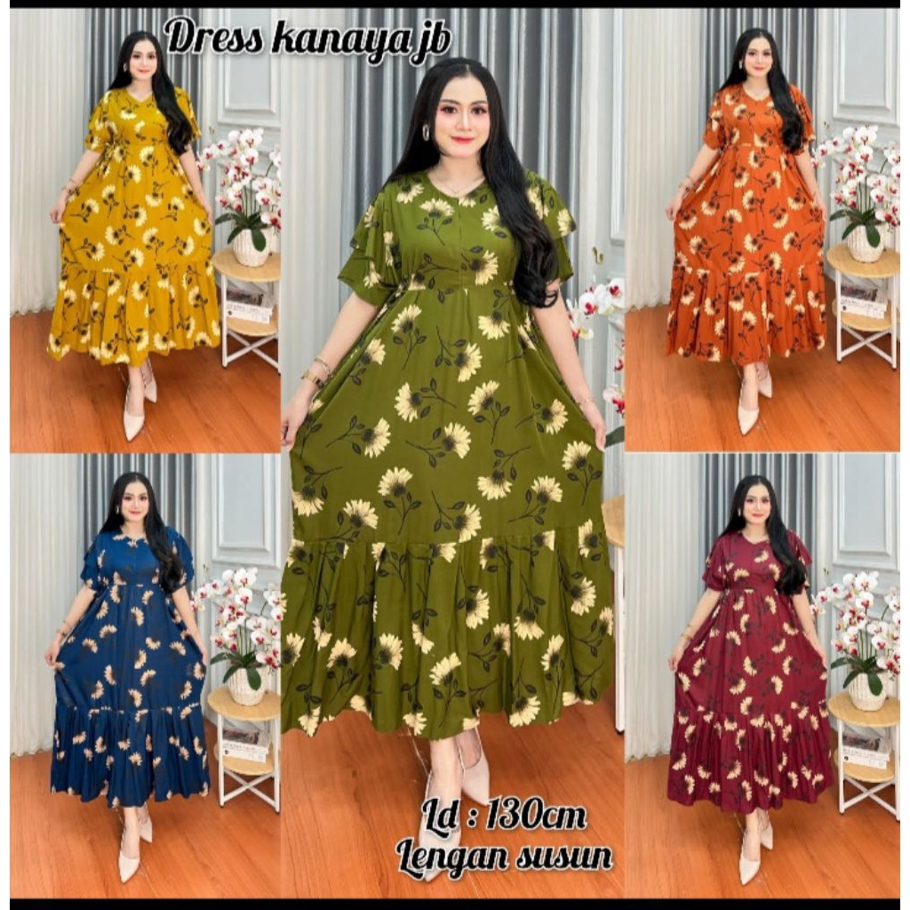 DASTER MAURA CAP PREMIUM DRESS MAURA RAYON PREMIUM