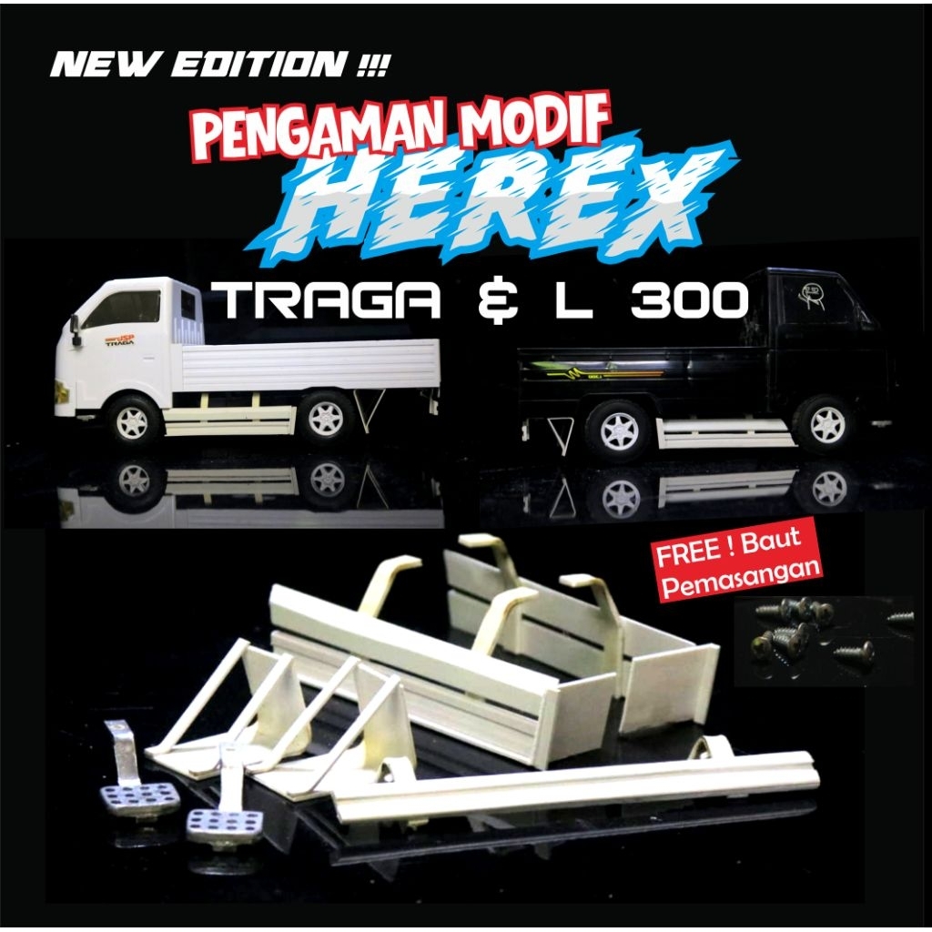 Variasi Pengaman Miniatur Pickup L300 / TRAGA modifikasi herex mbois Detail