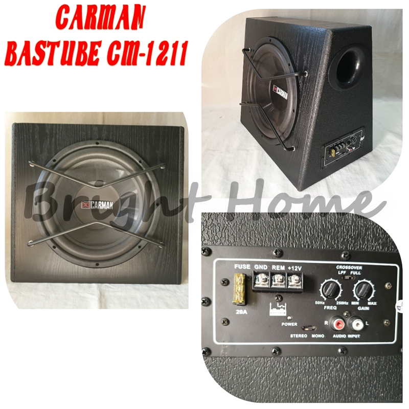 Subwoofer Aktif Mobil 12 Inch Basstube CARMAN CM-1211