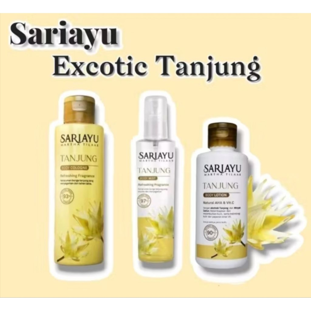 Sariayu Cologne Tanjung kenanga bodymist body lotion parfum wangi
