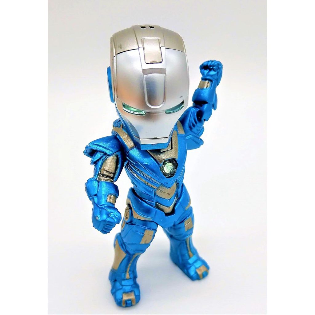 Silver Blue Iron Man - Setelan Ironman Pepper Potts/Figur Iron Man Siap berperang