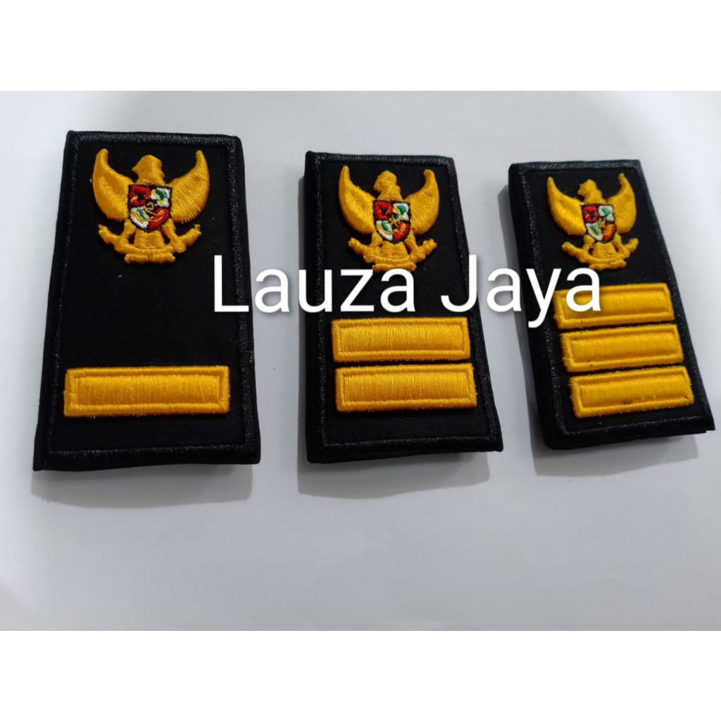 Pangkat Bordir KPLP Timbul-Pangkat KPLP-Pangkat Timbul KPLP (Harga Sepasang)