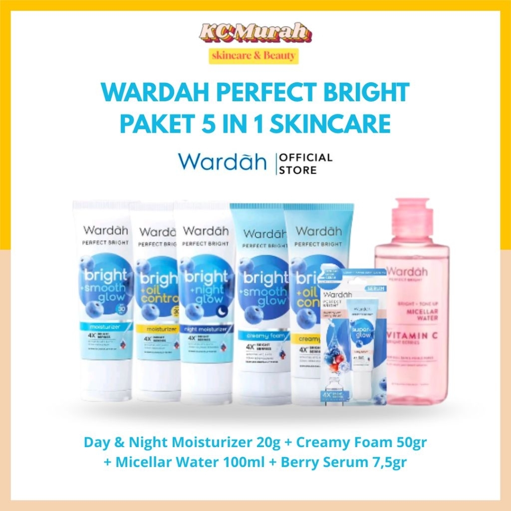 Wardah Perfect Bright Paket Lengkap Skincare 5in1