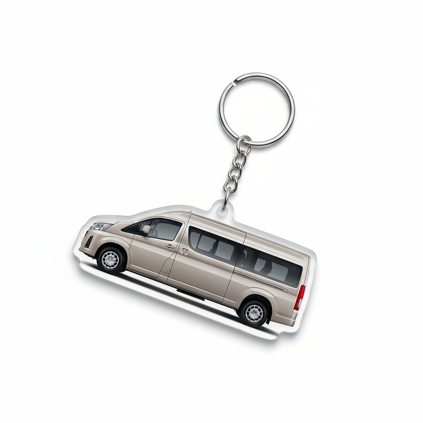 Gantungan kunci HIACE PREMIO AESTETHIC Eksklusif Merchandise Aksesoris Mobil Akrilik