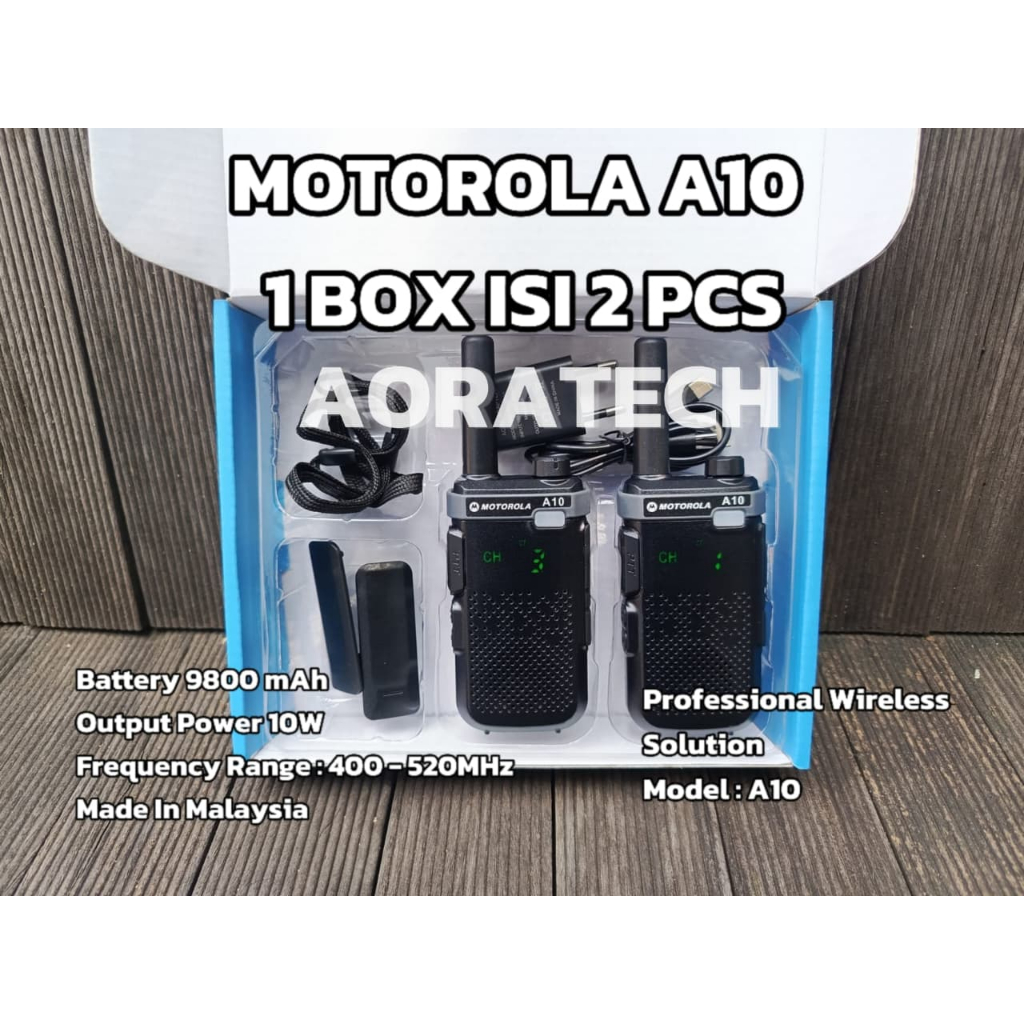 Electro_Xpress Handy Talkie A10 Isi 2 Pcs Lkie Talkie Two Y Radio 10W Uhf 400-520Mhz 9800Mah Type-C