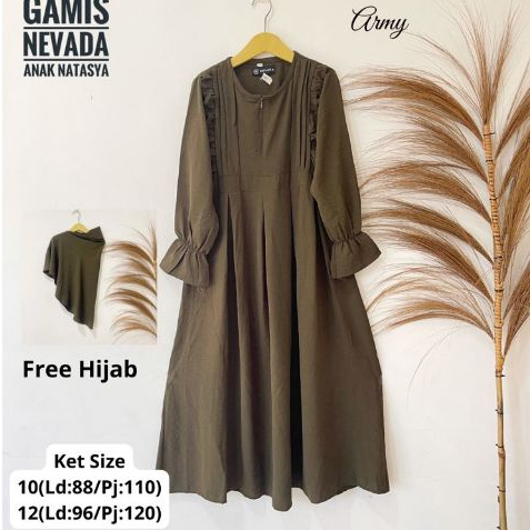 GAMIS ANAK 3 POINT (NATASYA) ORIGINAL FREE HIJAB