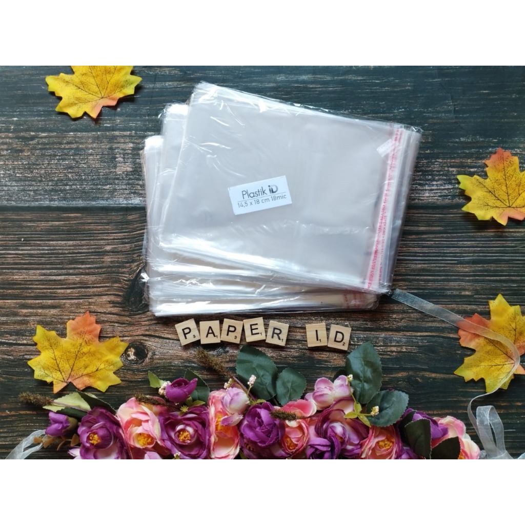 (GROSIR) 10 PACK 14,5 x 18 cm Plastik Kaca | Plastik Opp | Plastik Masker | Plastik Undangan