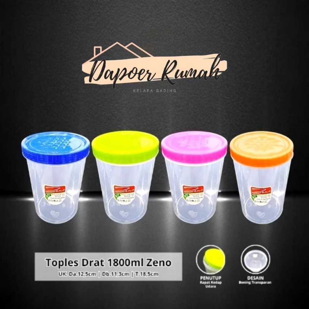 Toples Plastik 1800 Ml/Toples Zeno 1800 Ml/Toples Hampers