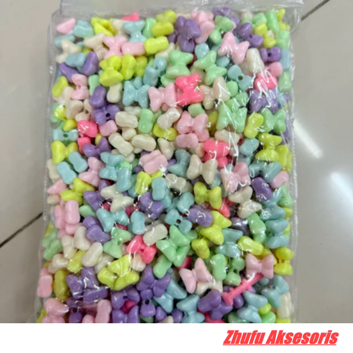 1 Pon Manik Manik Pastel Pita