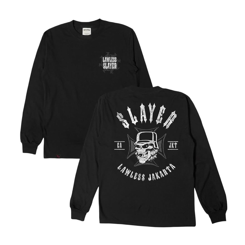 Longsleeve Lawless Jakarta × Slayer Iron Cross
