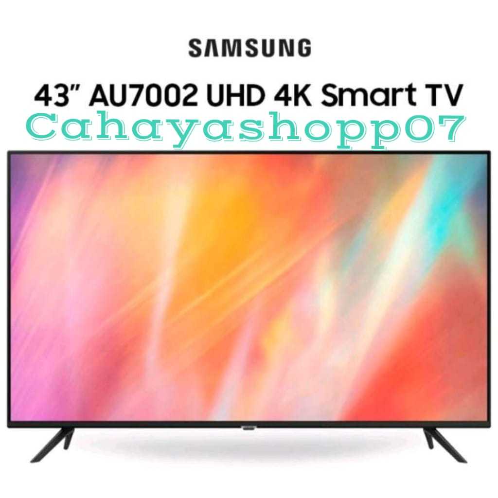 Samsung 43" UHD 4K TV HDR 10+ Bluetooth/SAMSUNG UA 43AU7002 / UA43AU7002 UHD SMART TV