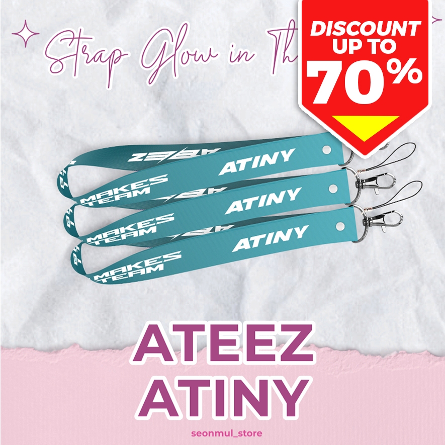 Strap Gantungan LS  Glow in The Dark GID / LIGHT STICK Ateez - Atiny