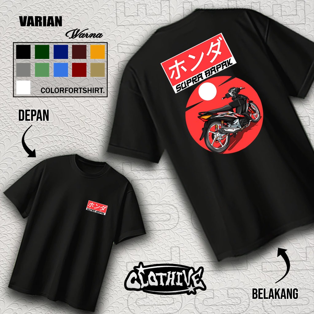 KAOS CLOTHIVE- KAOS SUPRA BAPAK - KAOS SUPRA BAPAK PRIA DAN WANITA - TERBARU DAN TERLARIS