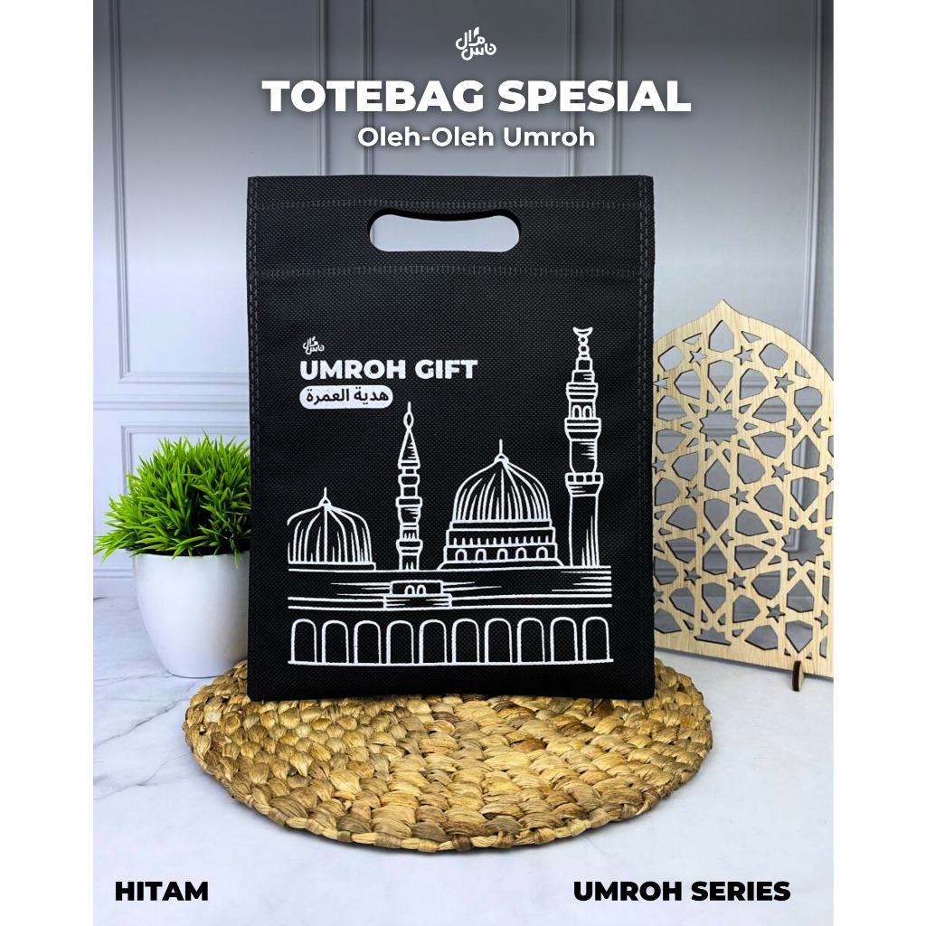 Tas Totebag Bungkusan Kemasan Oleh Oleh Haji Souvenir Haji & Umroh Ekslusif (Grosiran)