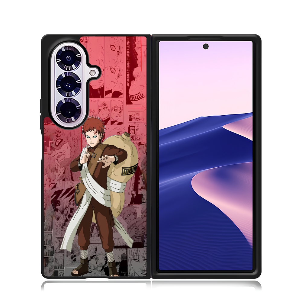Phone Case Samsung Z Flip Fold 7 6 5 4 3 Phone Custom Gaara Naruto