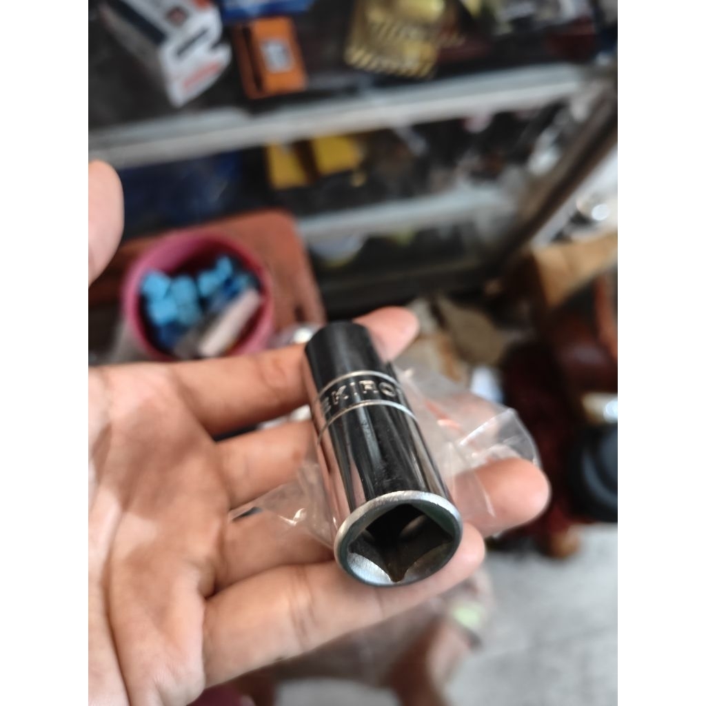 kunci sok busi 16mm Tekiro 1/2" / kunci sock busi 16mm stang 1/2 inch TEKIRO / TEKIRO KUNCI BUSI 16M