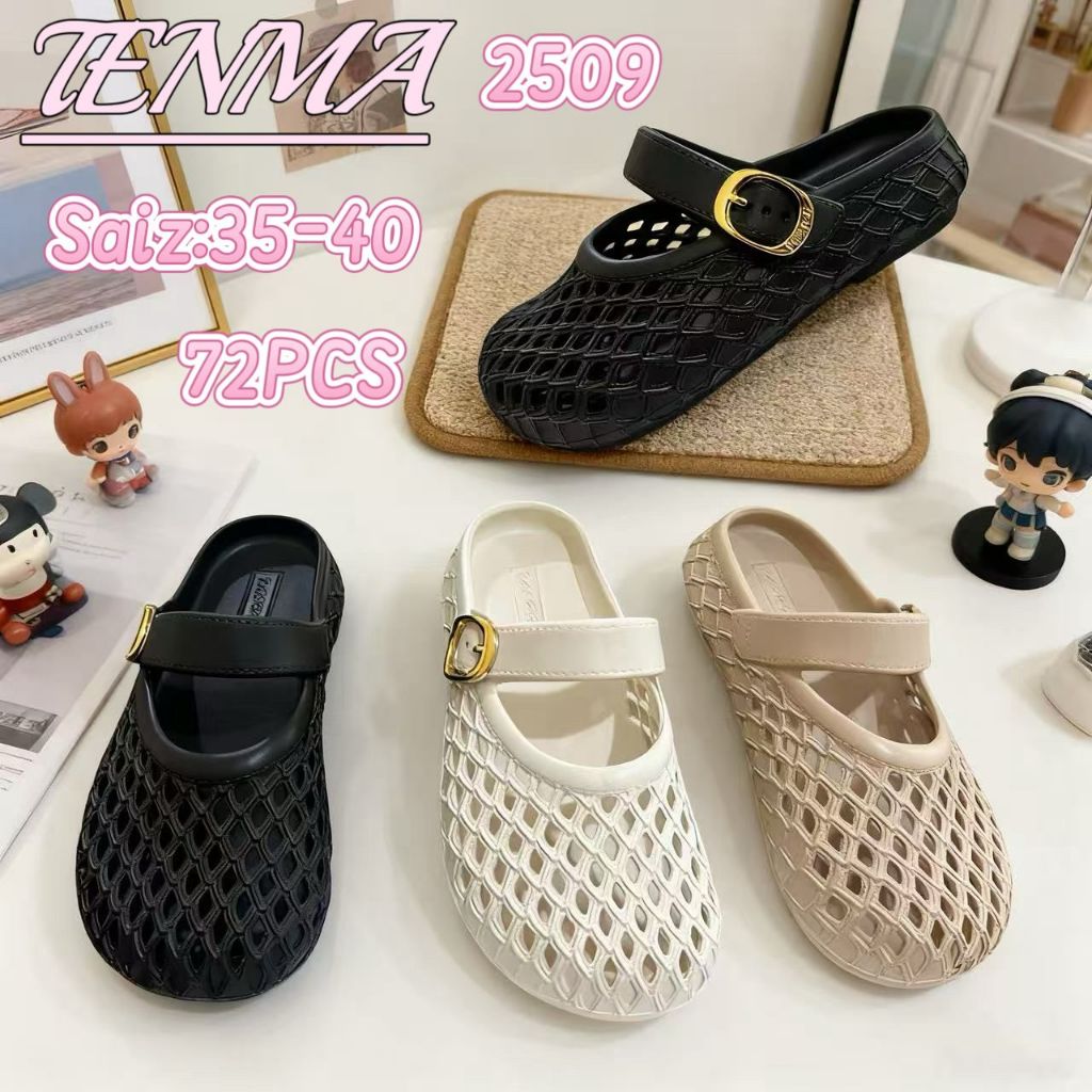 Sendal Fashion Slop Jaring Wanita Lokal