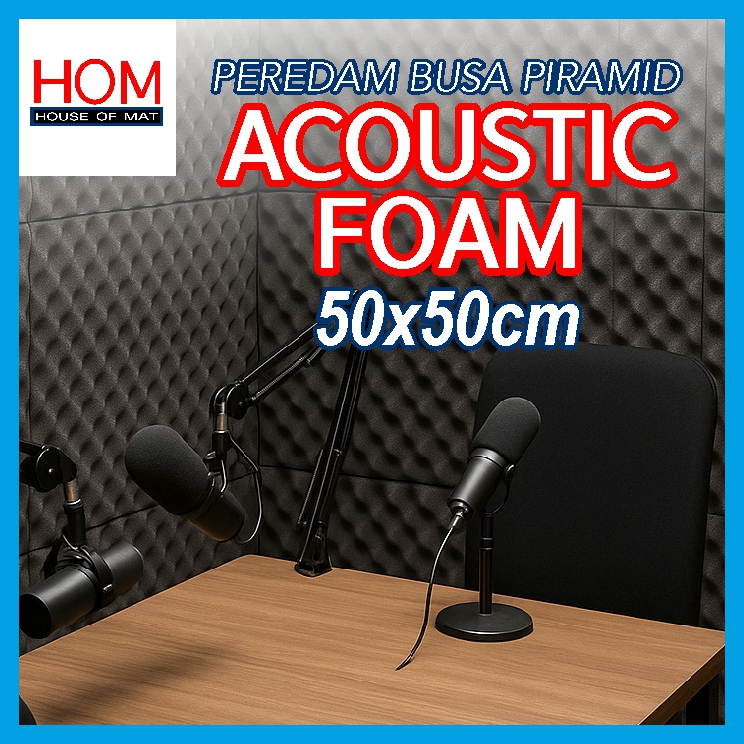 BUSA PEREDAM RUANGAN MODEL PIRAMID / AKUSTIK FOAM PIRAMID