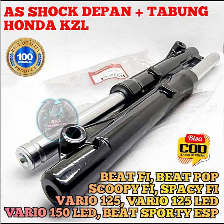 AS SHOCK DEPAN SET + TABUNG KZL MOTOR HONDA BEAT FI , BEAT POP , BEAT SPORTY ESP , BEAT STREET , SCO