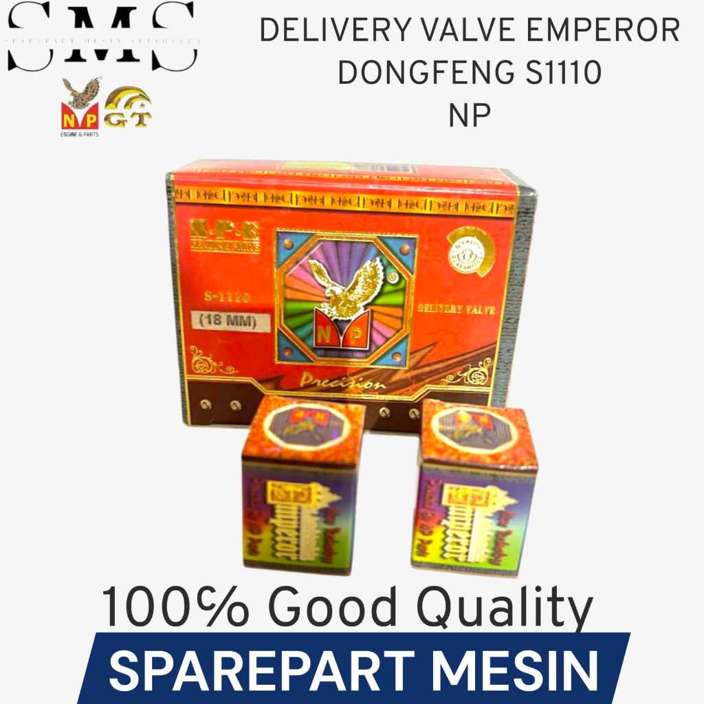 Sparepart Mesin Diesel NP Delivery valve Emperor Dongfeng S1110 18mm NP 100% ASLI