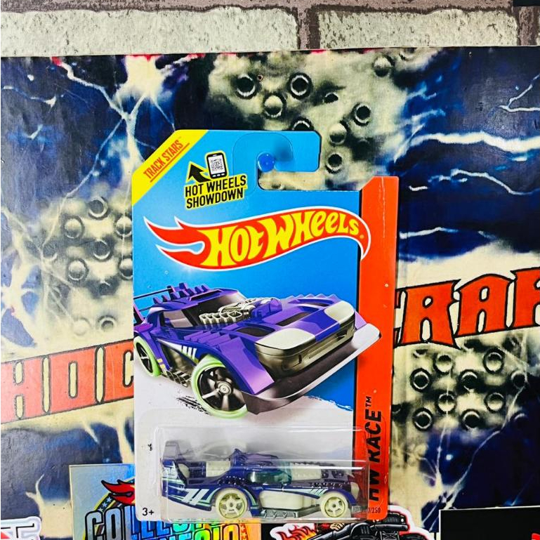 Hot Wheels 2014 HW Race Night Storm Series Glow in the Dark Two Timer - Purple
