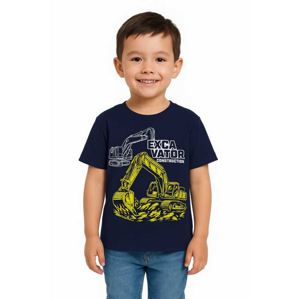 BAJU ANAK LAKI LAKI EXCAVATOR
