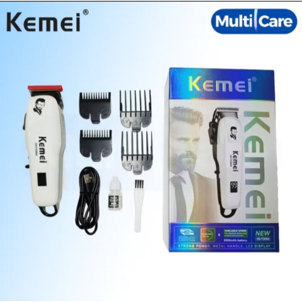 Kemei KM-PG809A / 809A Alat Cukur Rambut Elektrik Profesional Rechargeable Kemei PG809A/809A