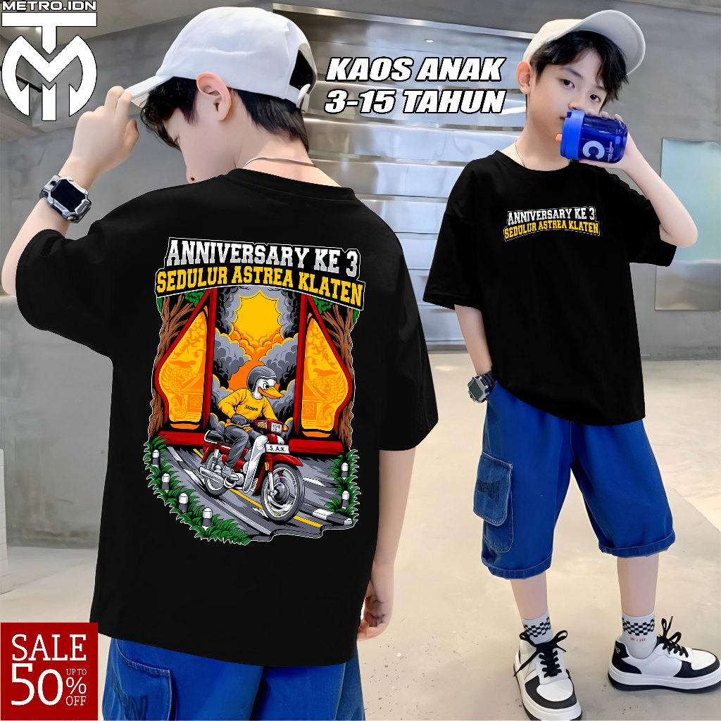 Baju Kaos ANAK Acara Anniversary Sedulur Astrea Klaten Ke 3