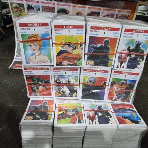 Kartu Kwarted / Mainan Kartu Umbul / Mainan Debokan Viralll / Kartu Umbul Jadul Isi 320 Lembar