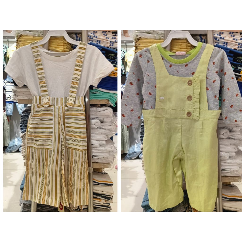 (6bulan-4tahun) OVERALL BABY CEWEK ORIGINAL QNA